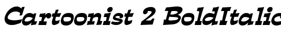 Cartoonist 2 BoldItalic - Download Thousands of Free Fonts at FontZone.net