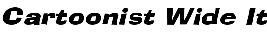 Cartoonist Wide Italic - Download Thousands of Free Fonts at FontZone.net