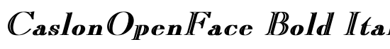 CaslonOpenFace Bold Italic - Download Thousands of Free Fonts at FontZone.net