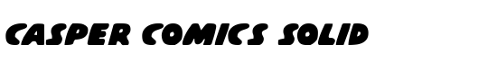 Casper Comics Solid - Download Thousands of Free Fonts at FontZone.net