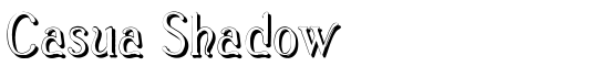Casua_Shadow - Download Thousands of Free Fonts at FontZone.net