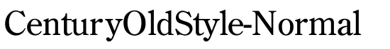 CenturyOldStyle-Normal - Download Thousands of Free Fonts at FontZone.net