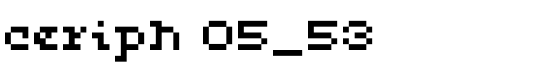 ceriph 05_53 - Download Thousands of Free Fonts at FontZone.net
