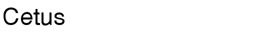 Cetus - Download Thousands of Free Fonts at FontZone.net