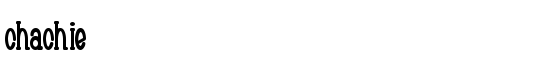 Chachie - Download Thousands of Free Fonts at FontZone.net