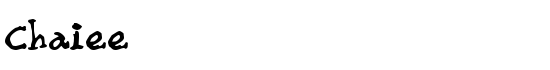 Chaiee - Download Thousands of Free Fonts at FontZone.net