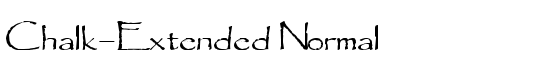 Chalk-Extended Normal - Download Thousands of Free Fonts at FontZone.net