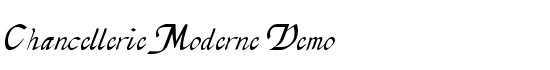 Chancellerie Moderne Demo - Download Thousands of Free Fonts at FontZone.net
