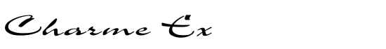 Charme Ex - Download Thousands of Free Fonts at FontZone.net