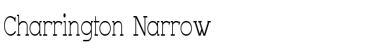 Charrington Narrow - Download Thousands of Free Fonts at FontZone.net