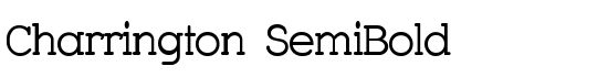 Charrington SemiBold - Download Thousands of Free Fonts at FontZone.net