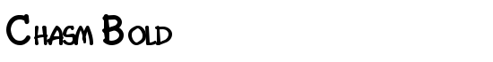 Chasm Bold - Download Thousands of Free Fonts at FontZone.net