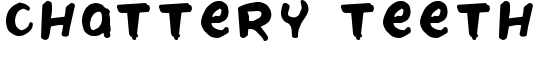 Chattery Teeth - Download Thousands of Free Fonts at FontZone.net