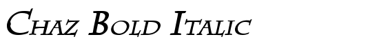 Chaz Bold Italic - Download Thousands of Free Fonts at FontZone.net