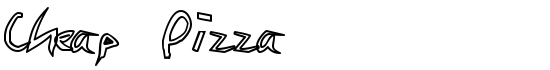 Cheap Pizza - Download Thousands of Free Fonts at FontZone.net