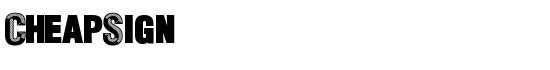 CheapSign - Download Thousands of Free Fonts at FontZone.net