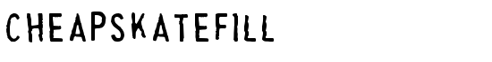CheapskateFill - Download Thousands of Free Fonts at FontZone.net