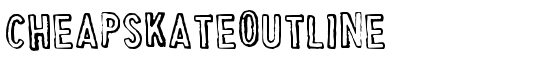 CheapskateOutline - Download Thousands of Free Fonts at FontZone.net