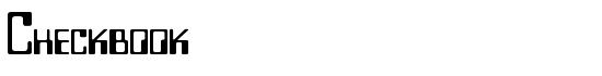Checkbook - Download Thousands of Free Fonts at FontZone.net