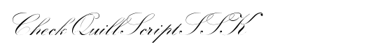 CheckQuillScriptSSK - Download Thousands of Free Fonts at FontZone.net