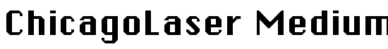 ChicagoLaser Medium - Download Thousands of Free Fonts at FontZone.net