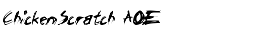 ChickenScratch AOE - Download Thousands of Free Fonts at FontZone.net