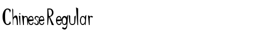 Chinese Regular - Download Thousands of Free Fonts at FontZone.net