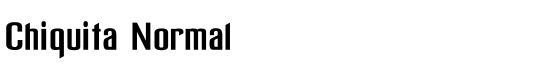 Chiquita Normal - Download Thousands of Free Fonts at FontZone.net