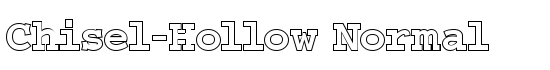 Chisel-Hollow Normal - Download Thousands of Free Fonts at FontZone.net