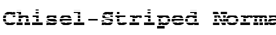 Chisel-Striped Normal - Download Thousands of Free Fonts at FontZone.net