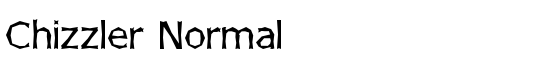 Chizzler Normal - Download Thousands of Free Fonts at FontZone.net