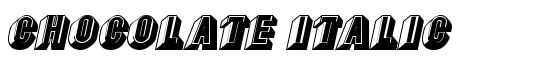 Chocolate Italic - Download Thousands of Free Fonts at FontZone.net