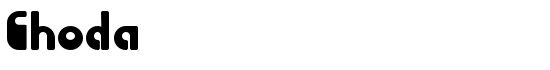 Choda - Download Thousands of Free Fonts at FontZone.net