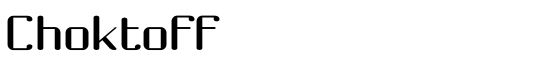 Choktoff - Download Thousands of Free Fonts at FontZone.net