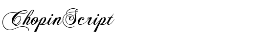 ChopinScript - Download Thousands of Free Fonts at FontZone.net