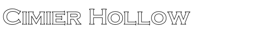 Cimier Hollow - Download Thousands of Free Fonts at FontZone.net