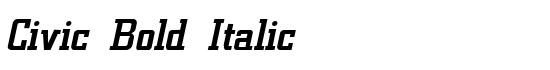 Civic Bold Italic - Download Thousands of Free Fonts at FontZone.net