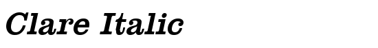 Clare Italic - Download Thousands of Free Fonts at FontZone.net