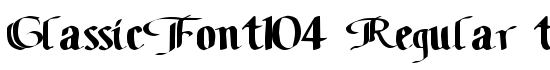 ClassicFont104 Regular ttext - Download Thousands of Free Fonts at FontZone.net