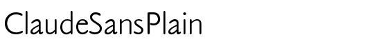 ClaudeSansPlain - Download Thousands of Free Fonts at FontZone.net