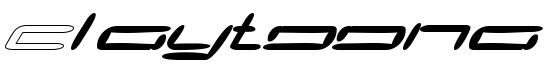 Claytoona - Download Thousands of Free Fonts at FontZone.net