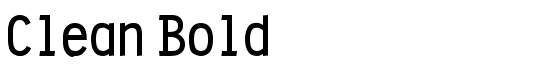 Clean Bold - Download Thousands of Free Fonts at FontZone.net