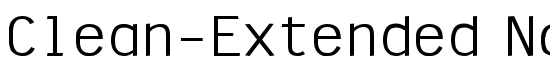 Clean-Extended Normal - Download Thousands of Free Fonts at FontZone.net