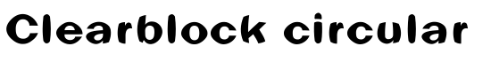 Clearblock circular - Download Thousands of Free Fonts at FontZone.net