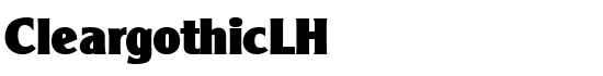 CleargothicLH - Download Thousands of Free Fonts at FontZone.net