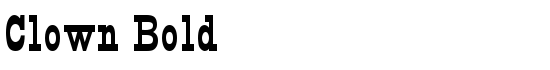 Clown Bold - Download Thousands of Free Fonts at FontZone.net