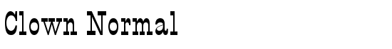 Clown Normal - Download Thousands of Free Fonts at FontZone.net