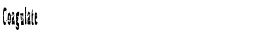 Coagulate - Download Thousands of Free Fonts at FontZone.net