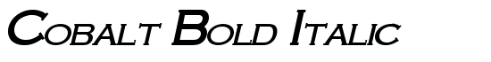 Cobalt Bold Italic - Download Thousands of Free Fonts at FontZone.net