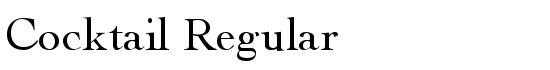 Cocktail Regular - Download Thousands of Free Fonts at FontZone.net